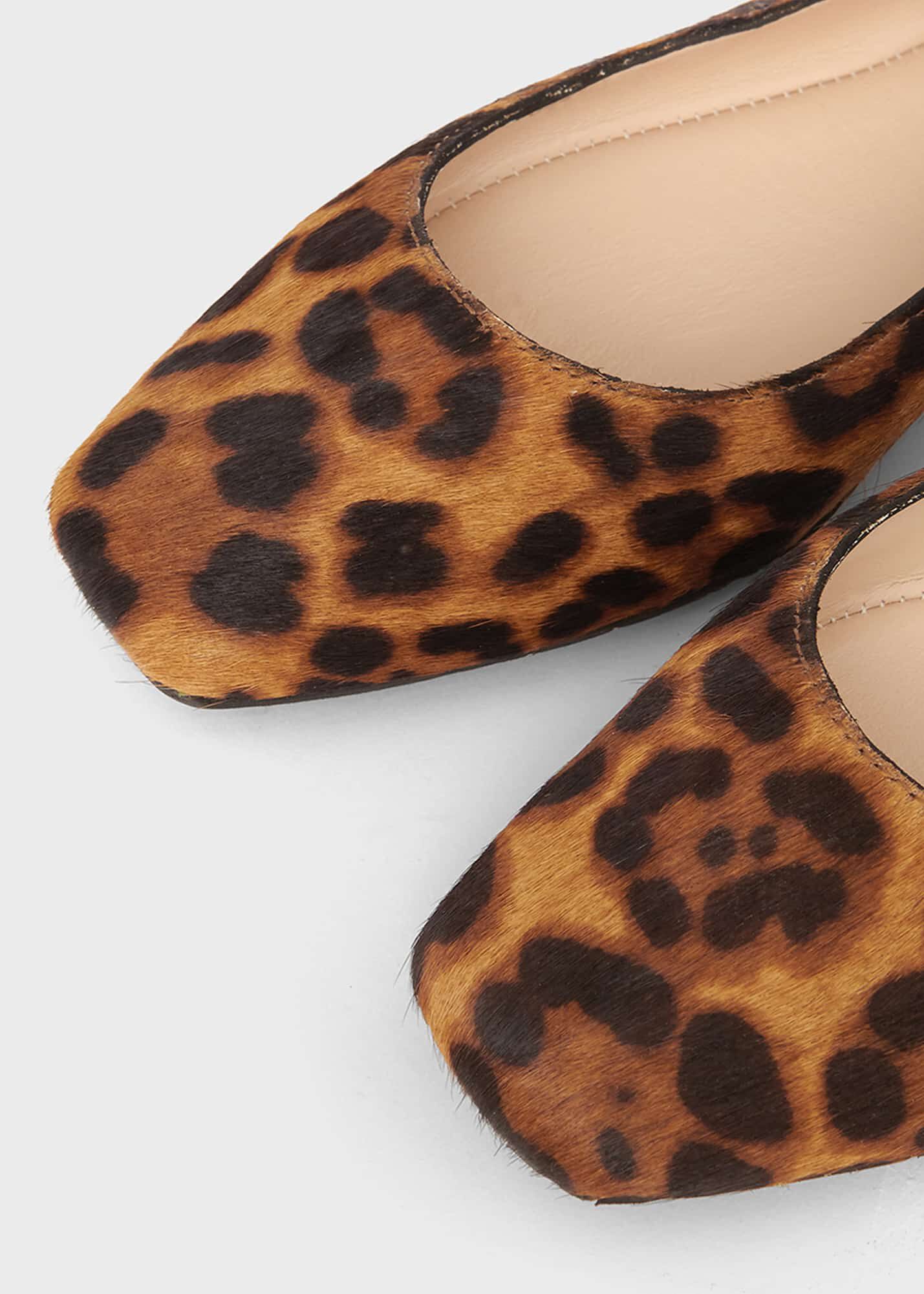 Jemma Animal Print Ballerinas