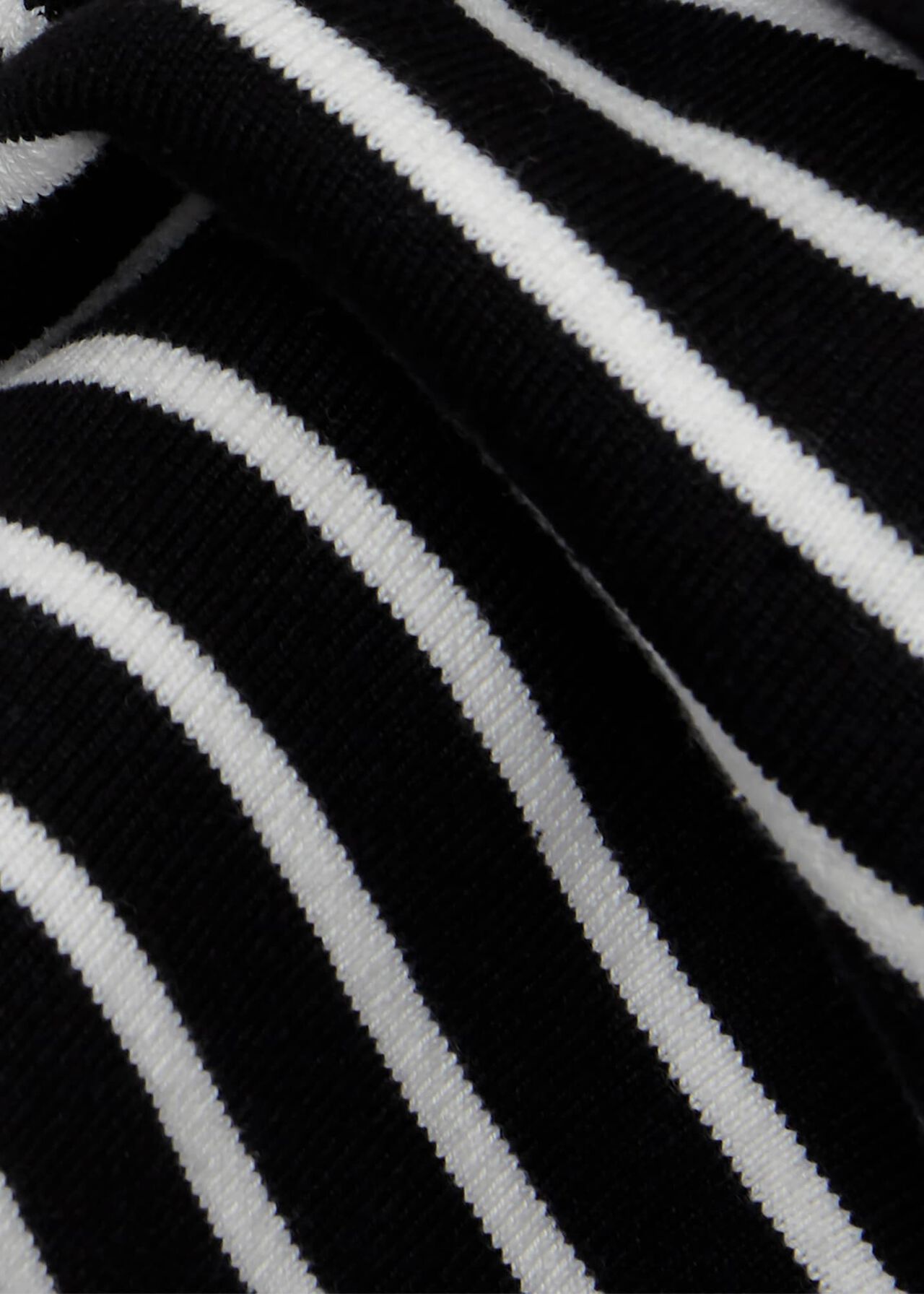 Karissa Cotton Striped Jumper, Black Ivory, hi-res