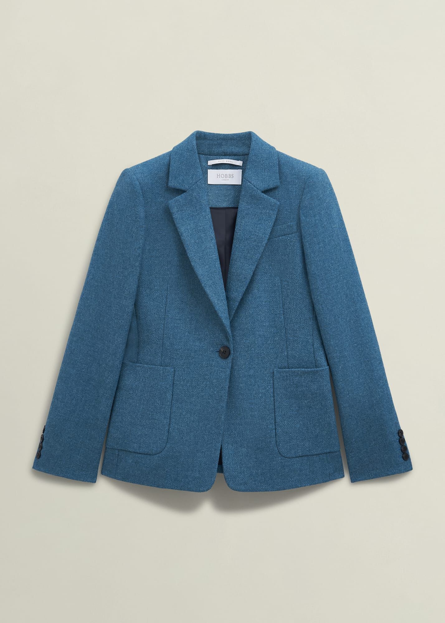 美品☆HOBBS LONDNウールテイラードジャケット 0225-4986-1049L00-LILLA-JACKET