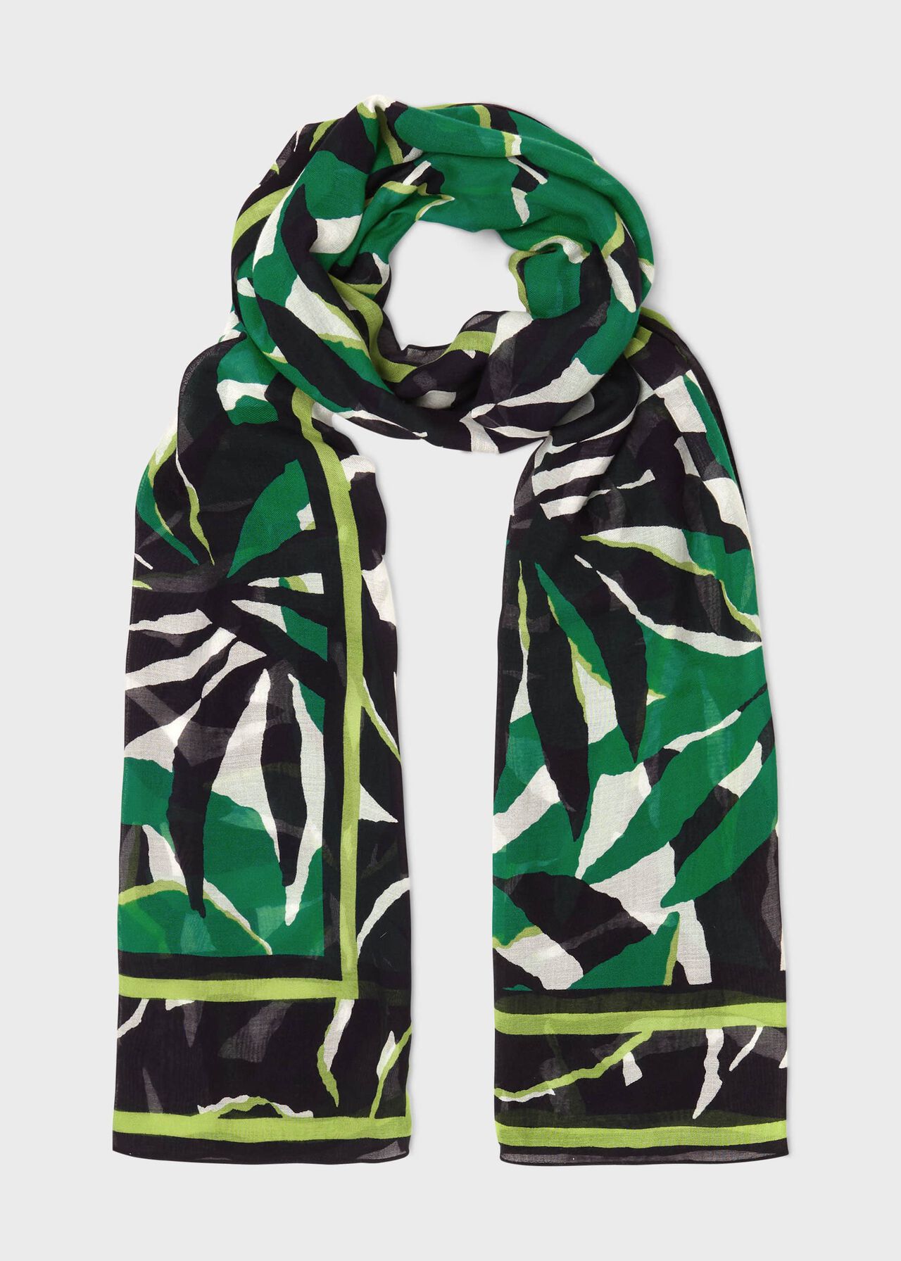 Brielle Printed Scarf, Green Multi, hi-res