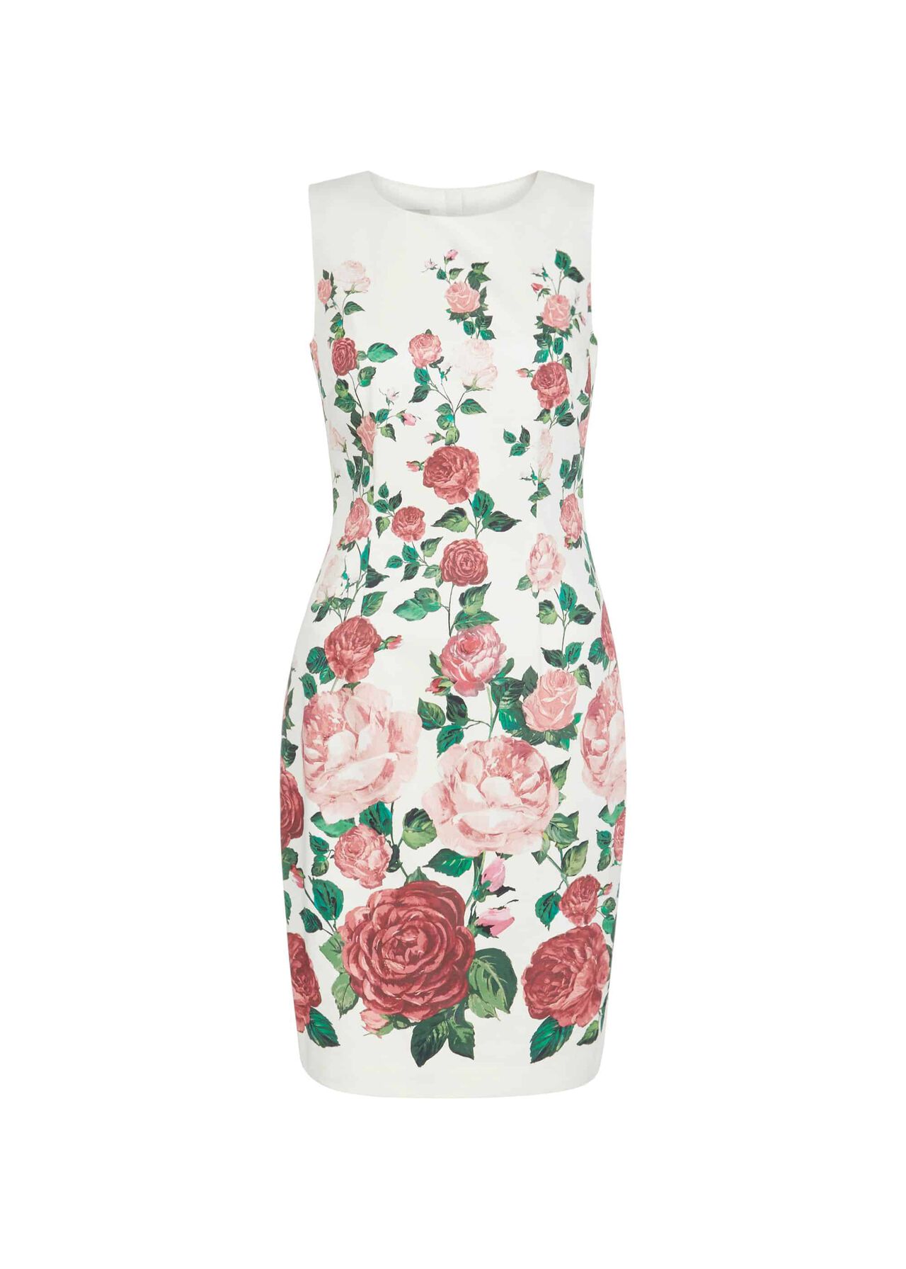Victoria Rose Shift Ivory Pink Mlt