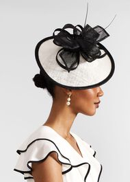 Chloe Fascinator, Buttercream, hi-res