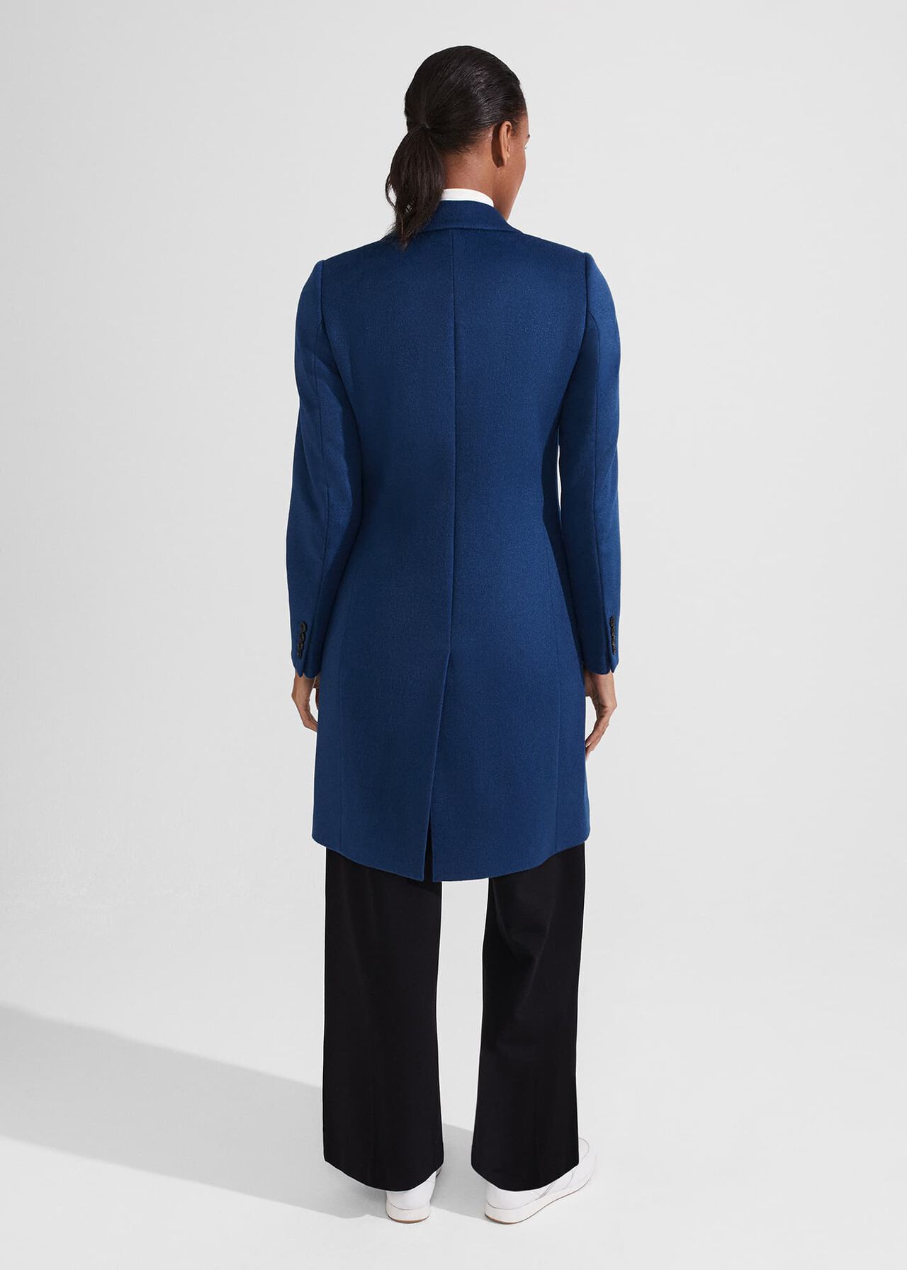 Petite Tilda Wool Coat, Steel Blue, hi-res