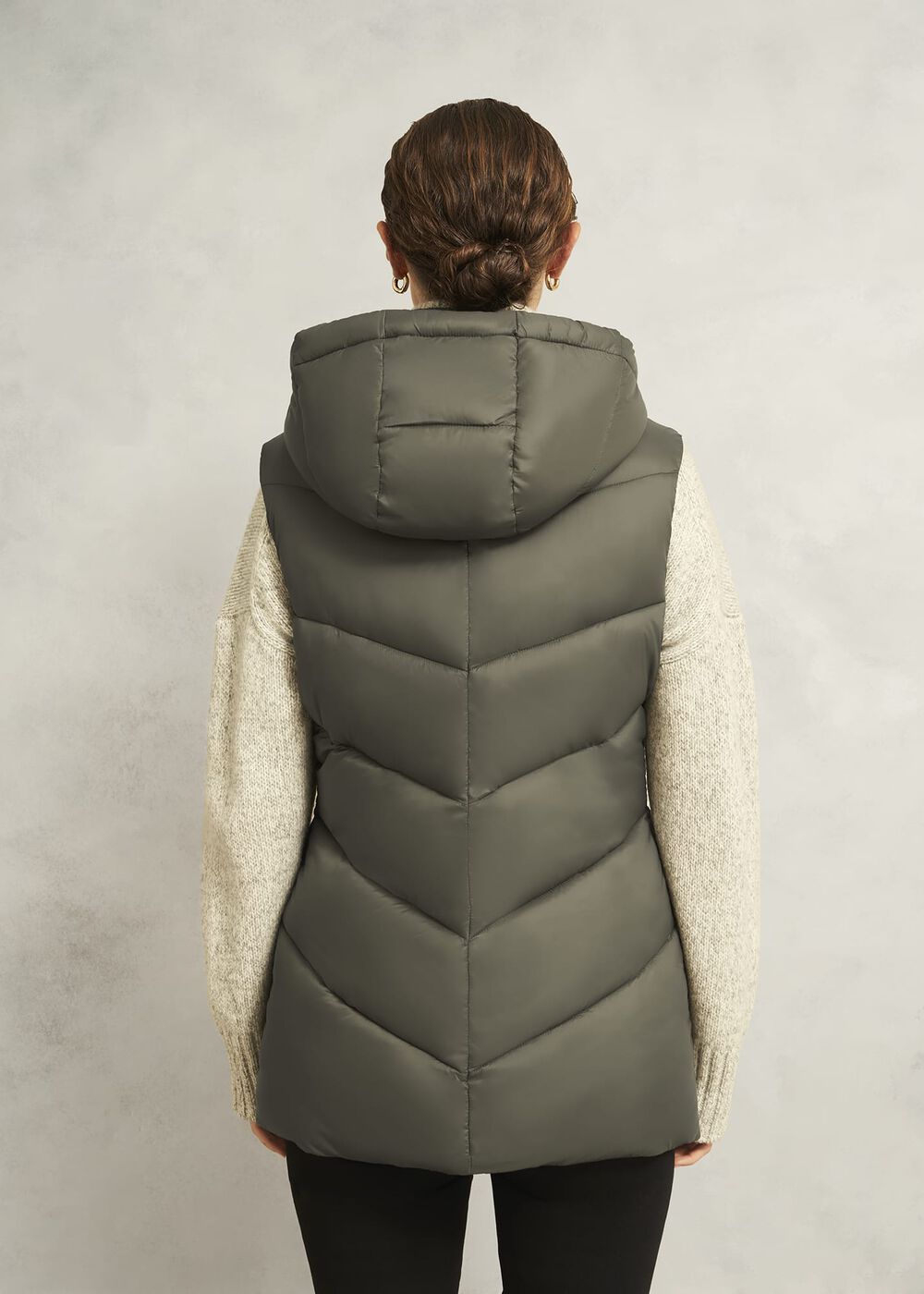 Sharni Sleeveless Puffer, Olive, hi-res