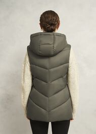 Sharni Sleeveless Puffer, Olive, hi-res