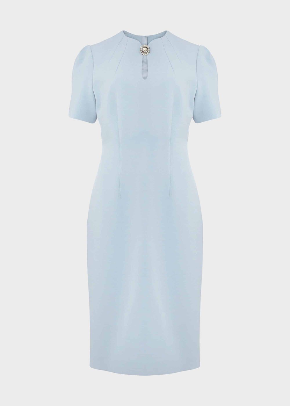 Ana Crepe Shift Dress, Celeste Blue, hi-res