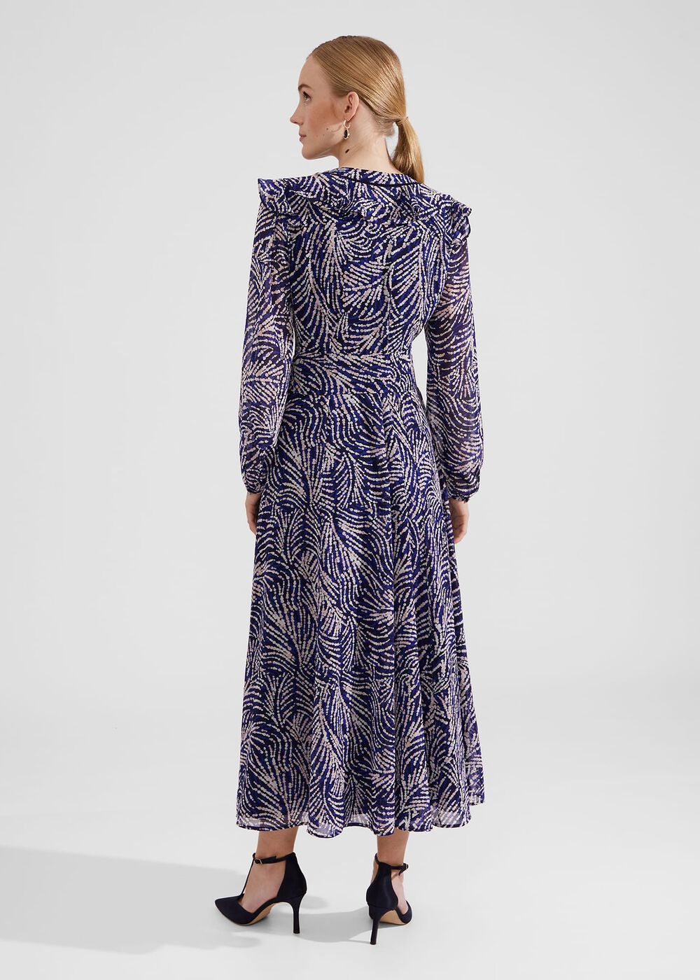 Petite Rosana Dress, Navy Blue Multi, hi-res