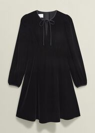 Osterly Velvet Dress, Black, hi-res