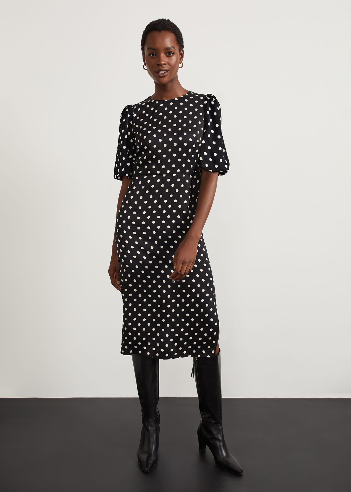 Hobbs black top dress sale