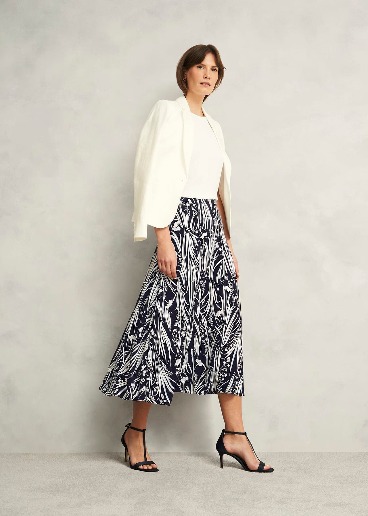 Noemi Skirt, Navy Ivory, hi-res