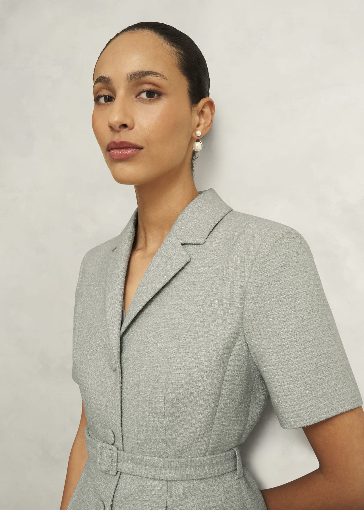 Marta Tweed Jacket, Sage Green, hi-res