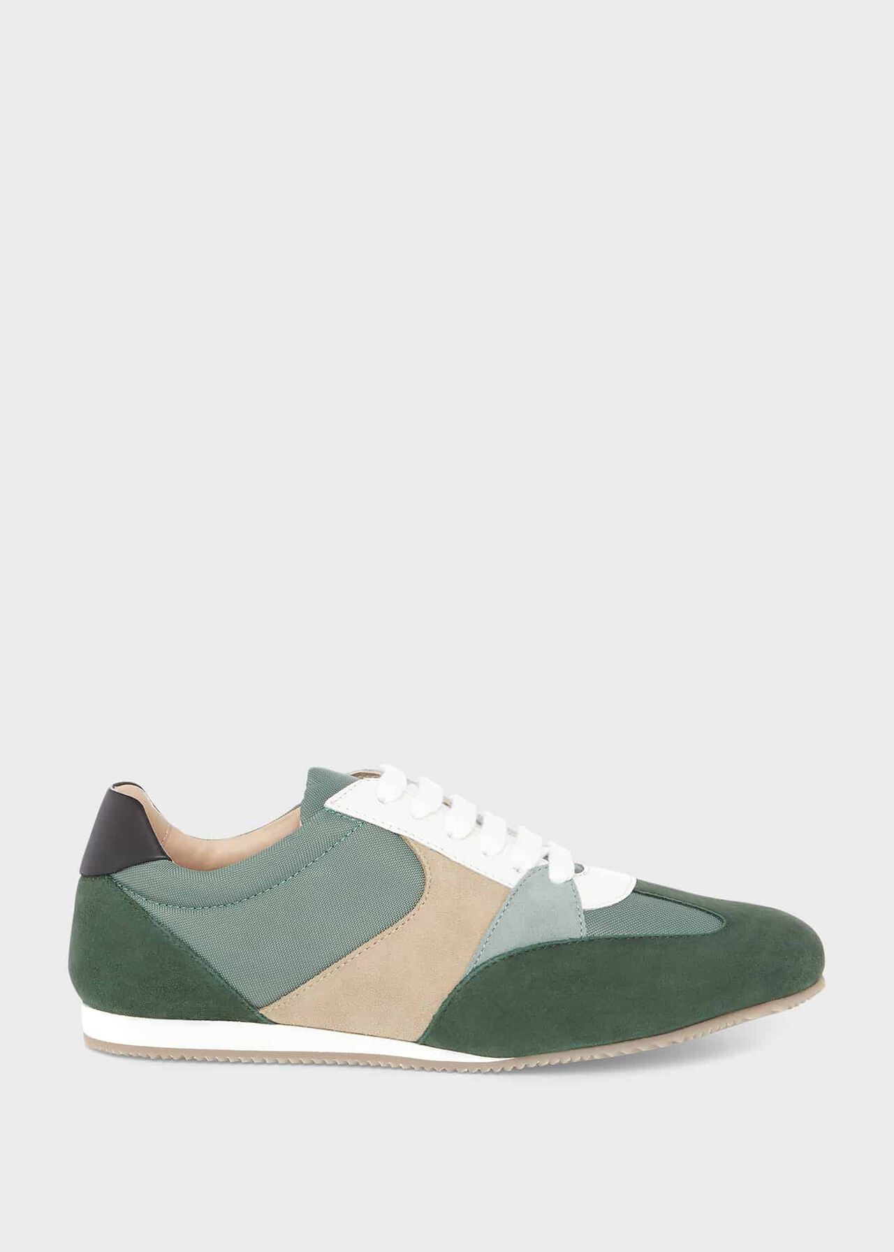 Nola Suede Trainer, Green Multi, hi-res