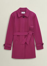 Jane Shower Resistant Trench Coat, Cerise Pink, hi-res