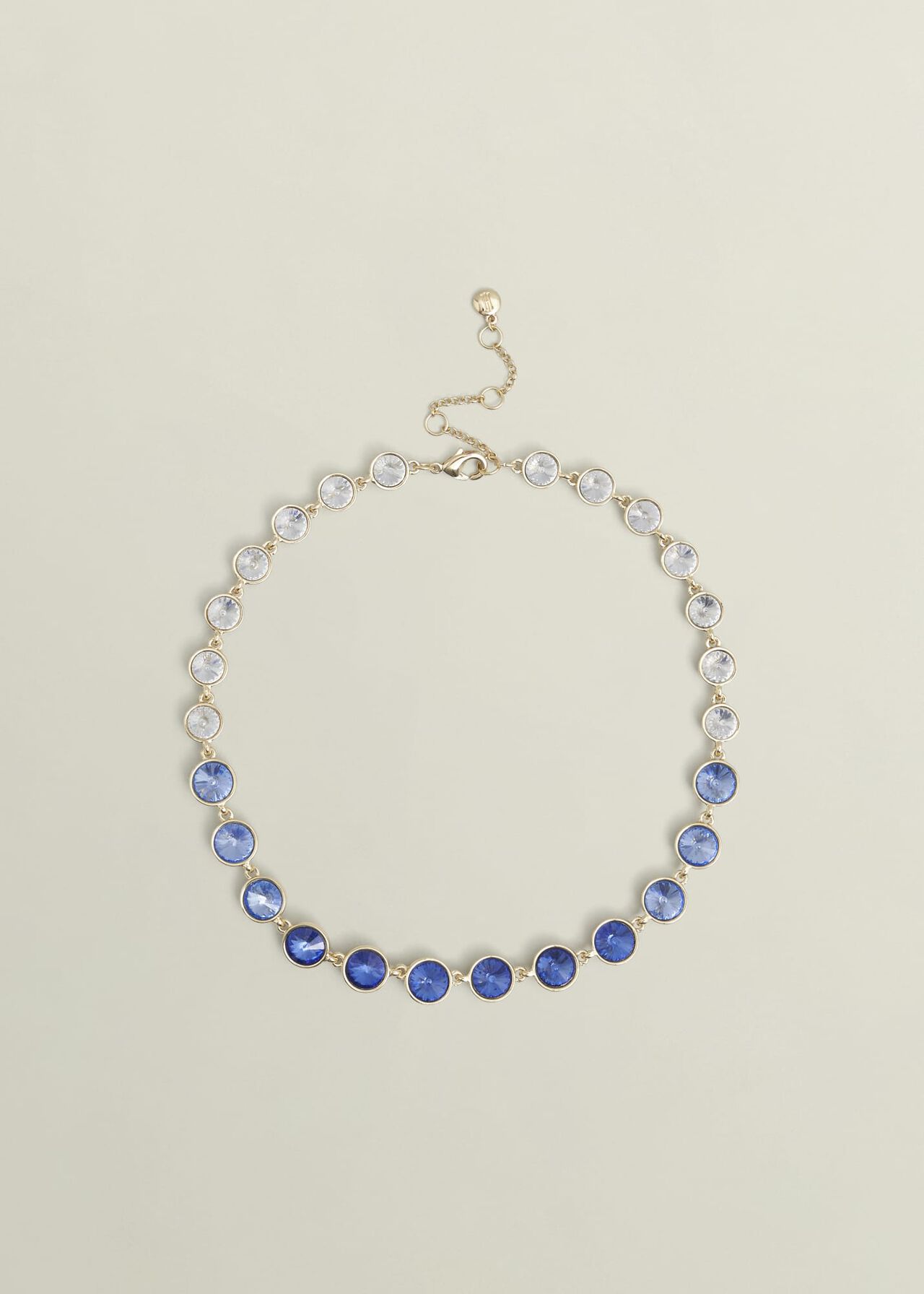 Emi Necklace, Gold Blue, hi-res