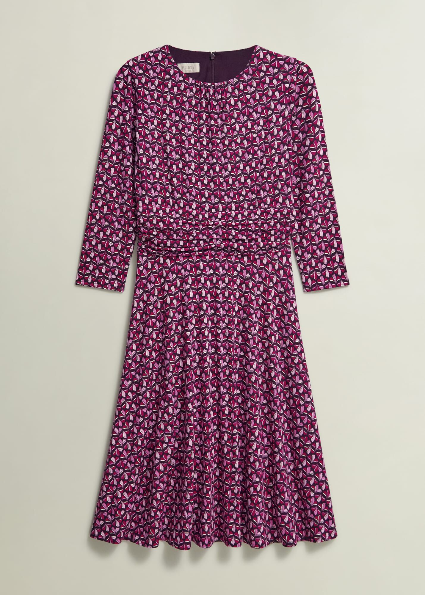 Hobbs meera dress raspberry pink best sale