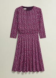Bayview Jersey Dress, Pink Multi, hi-res