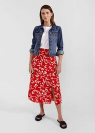 Eloise Skirt, Red Buttercream, hi-res