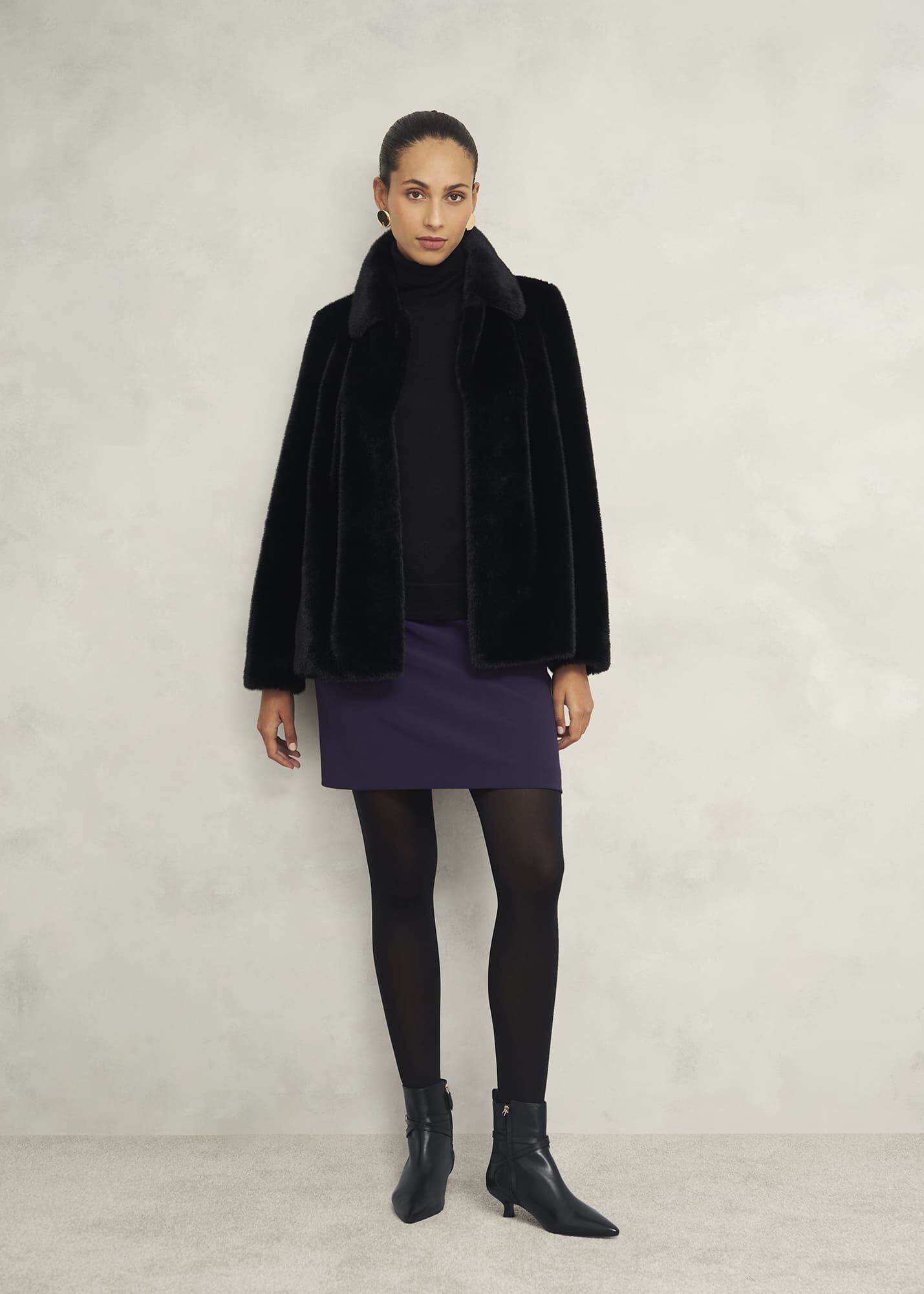 ★Hobbs London★ ロレッタ レザー ヒール アンクル ブーツ Loretta Heeled Boots | Hobbs US |
