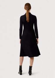 Raven Knitted Dress, Navy, hi-res