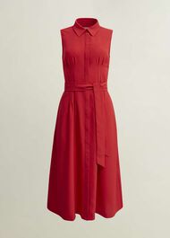 Sandra Dress, Begonia Red, hi-res