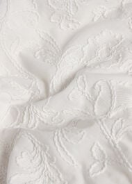 Petite Clementine Cotton Embroidery Dress, White, hi-res