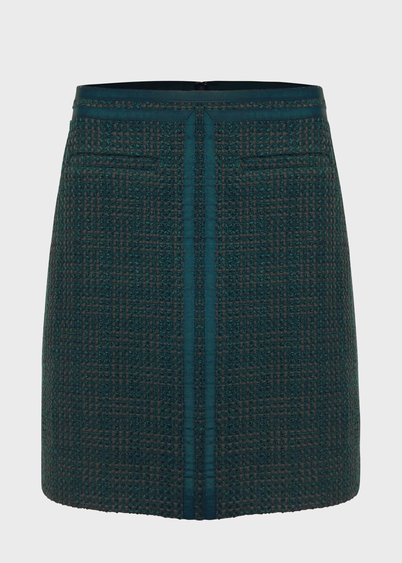 Estella Tweed Skirt, Deep Pine Green, hi-res