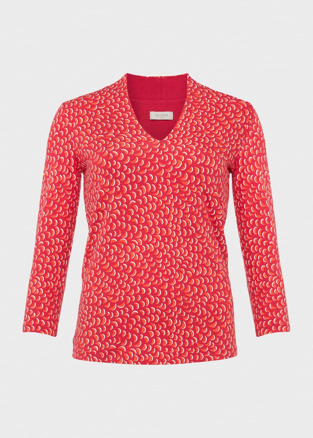 Aimee Printed Top, Pink Multi, hi-res