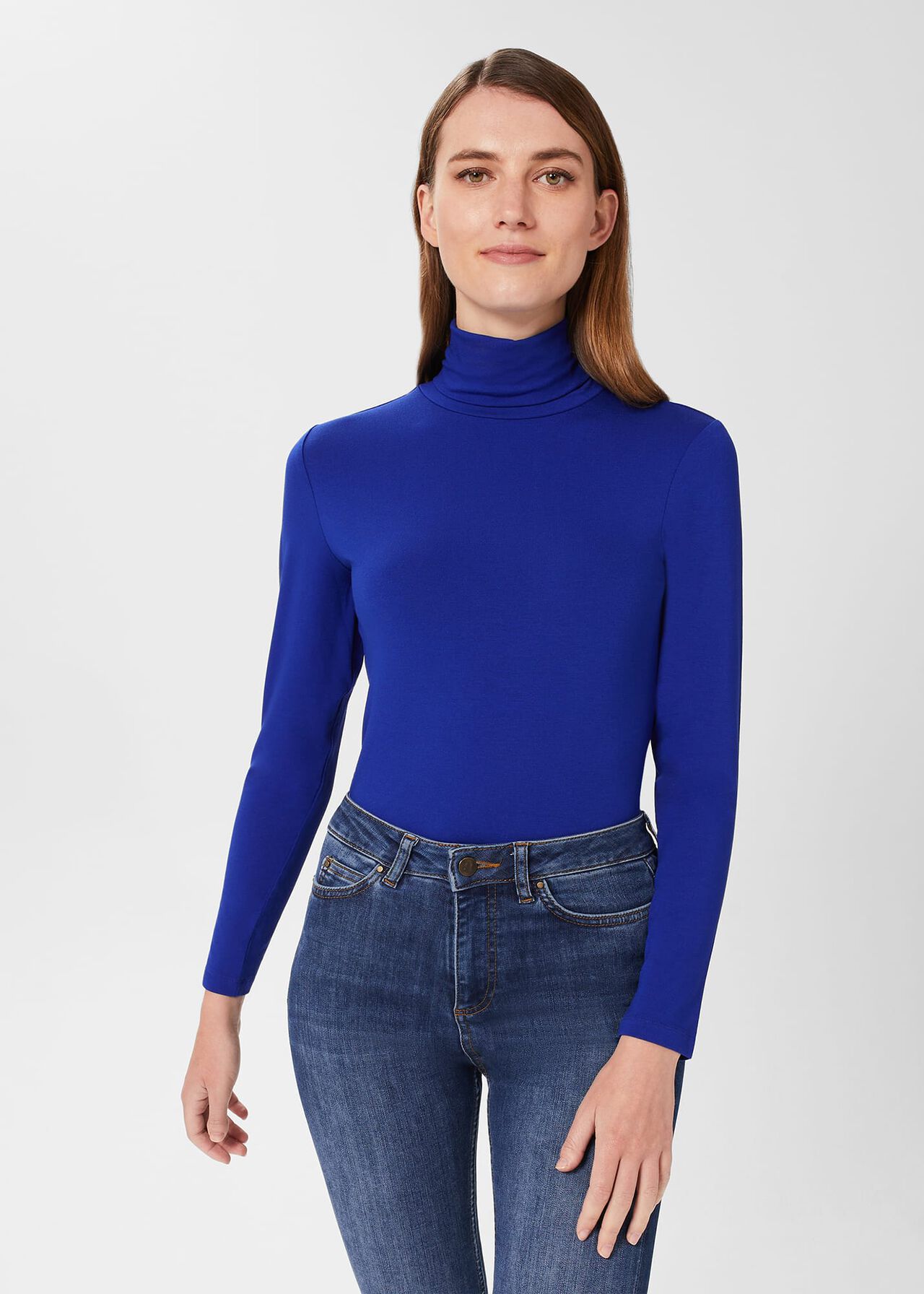 Mischa Roll Neck, Cobalt Blue, hi-res