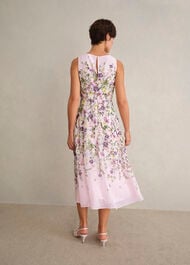 Carly Floral Dress, Pale Pink Multi, hi-res