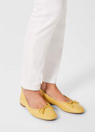 Hattie Ballet Flats, Pale Yellow, hi-res