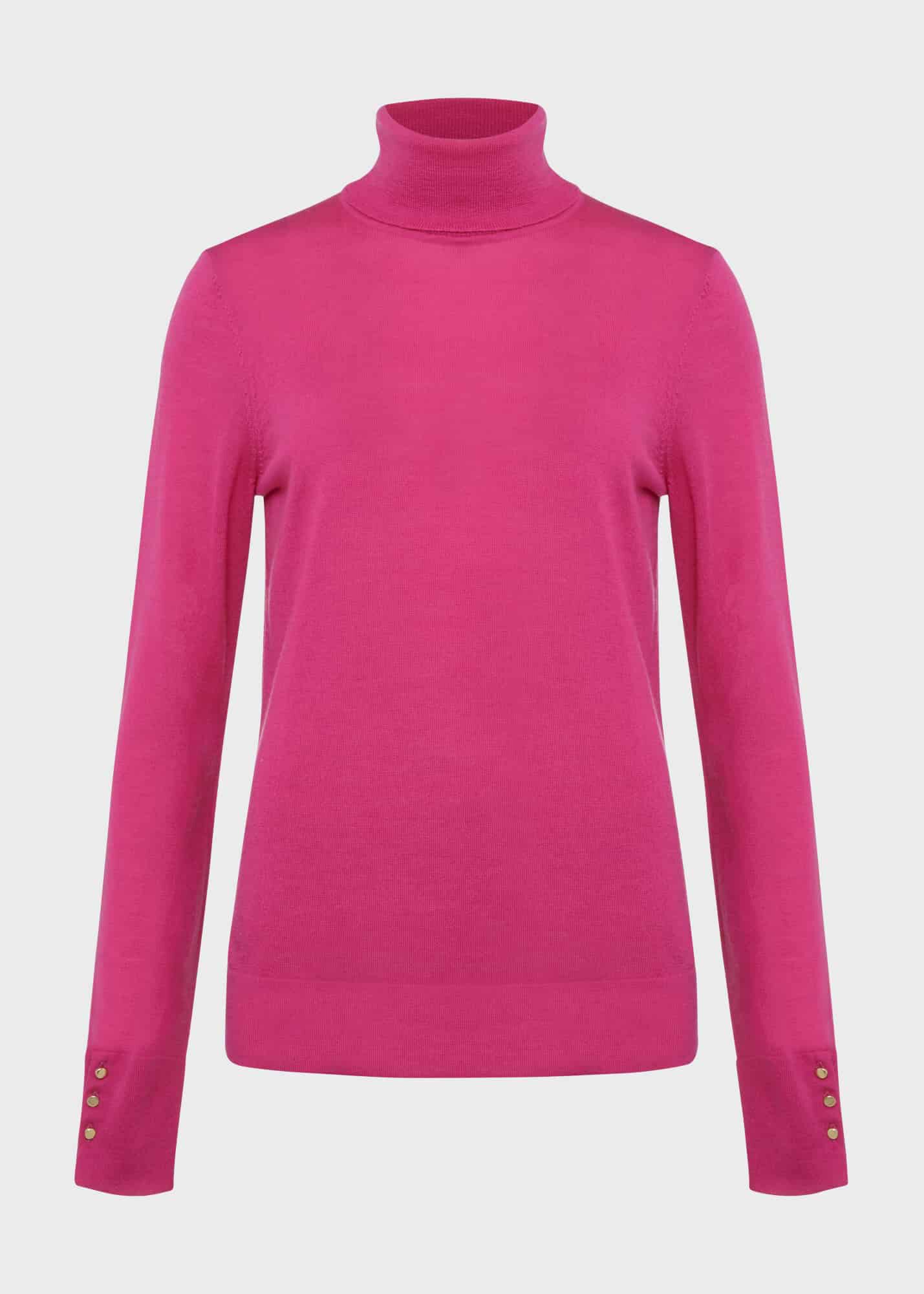 Lara Merino Wool Roll Neck Jumper