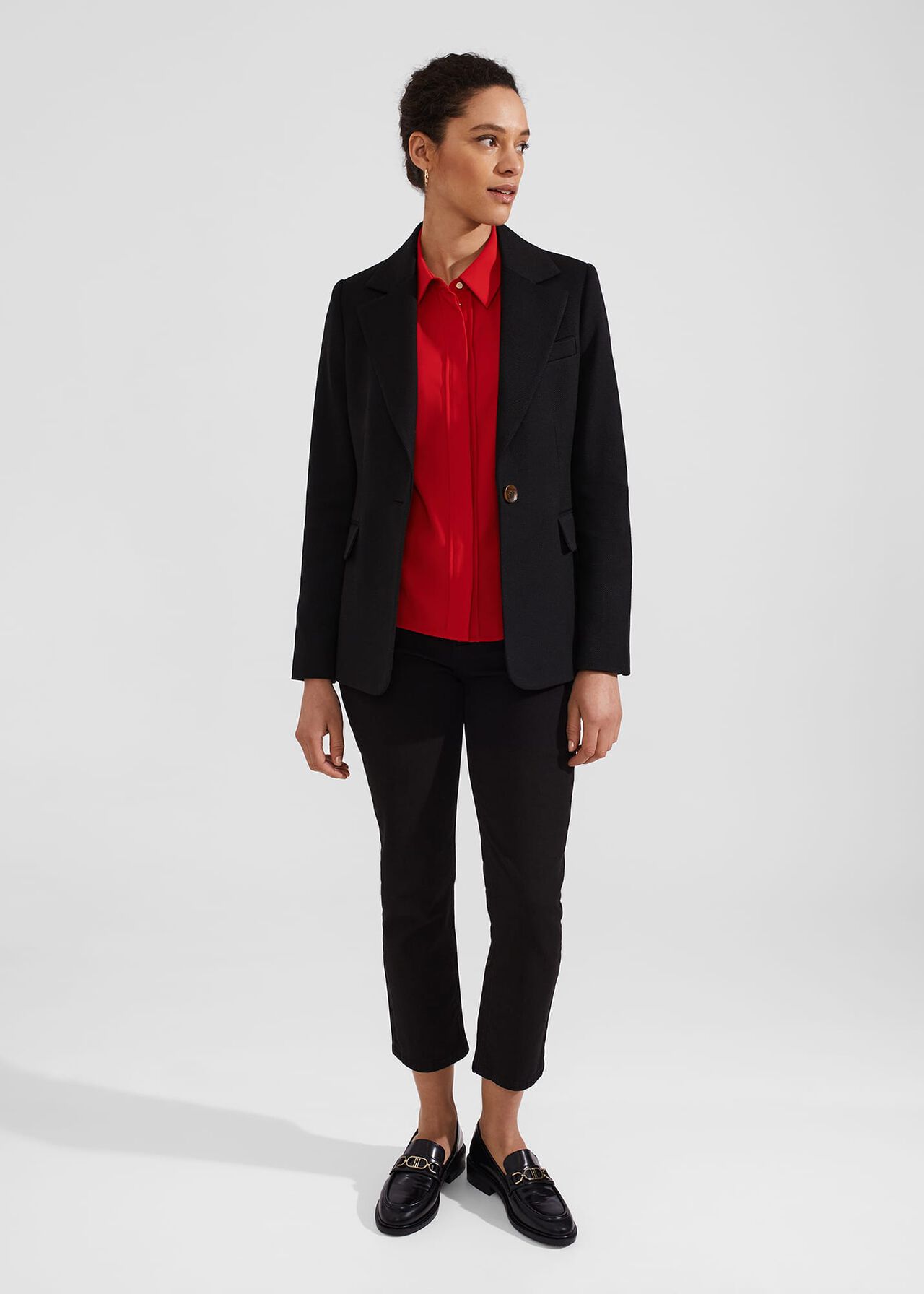 Verity Blouse, Red, hi-res