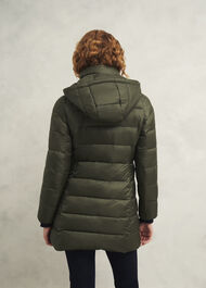Petite Joelle Puffer Coat, Dark Olive, hi-res