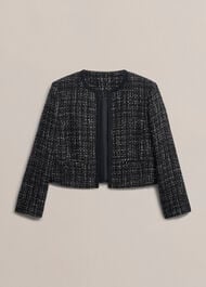 Petite Esme Match Black Jacket, Black White, hi-res