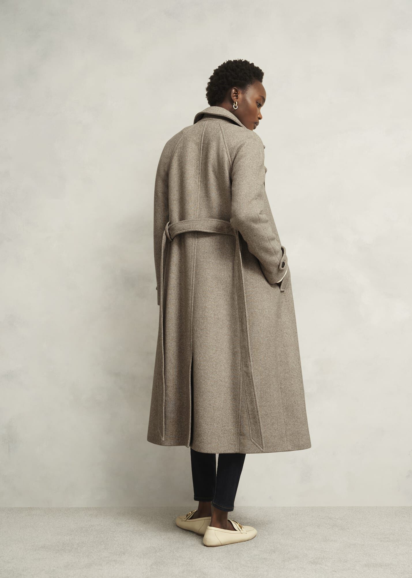 【海外限定】Hobbsコート☆Manon Wool Rich Coat, Neutral Manon Wool Blend Coat | Hobbs US |