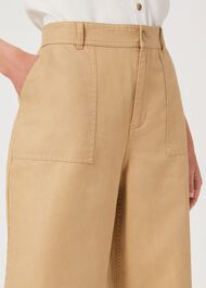 Luzia Wide Leg trousers With Linen, Neutral, hi-res