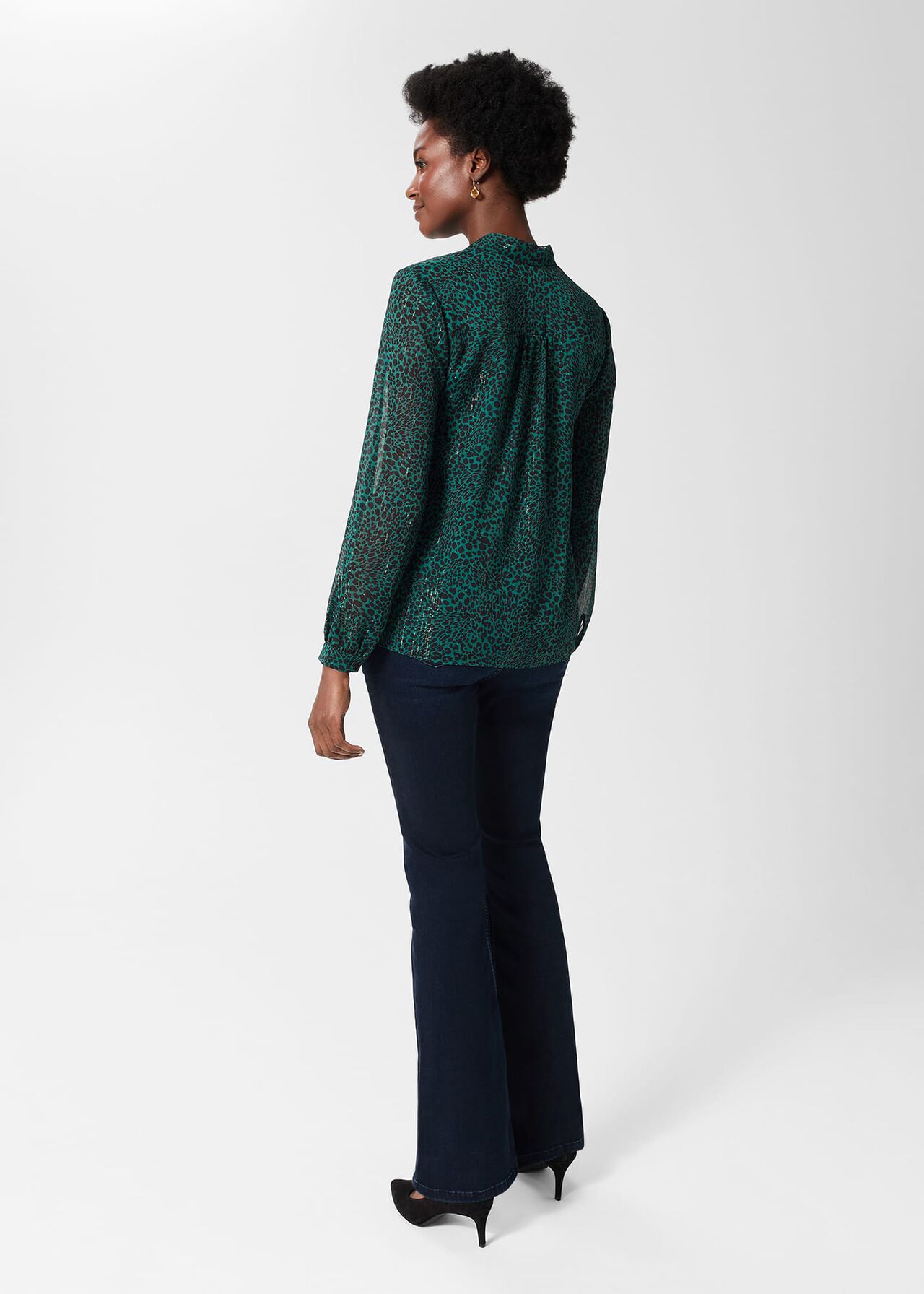 Sandy Blouse , Sea Green, hi-res
