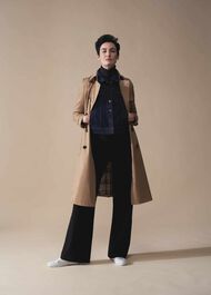 Pippa Jersey Wide Leg Trousers, Black, hi-res