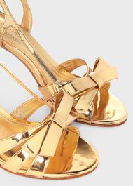Anastasia Bow Sandal, Pale Gold, hi-res