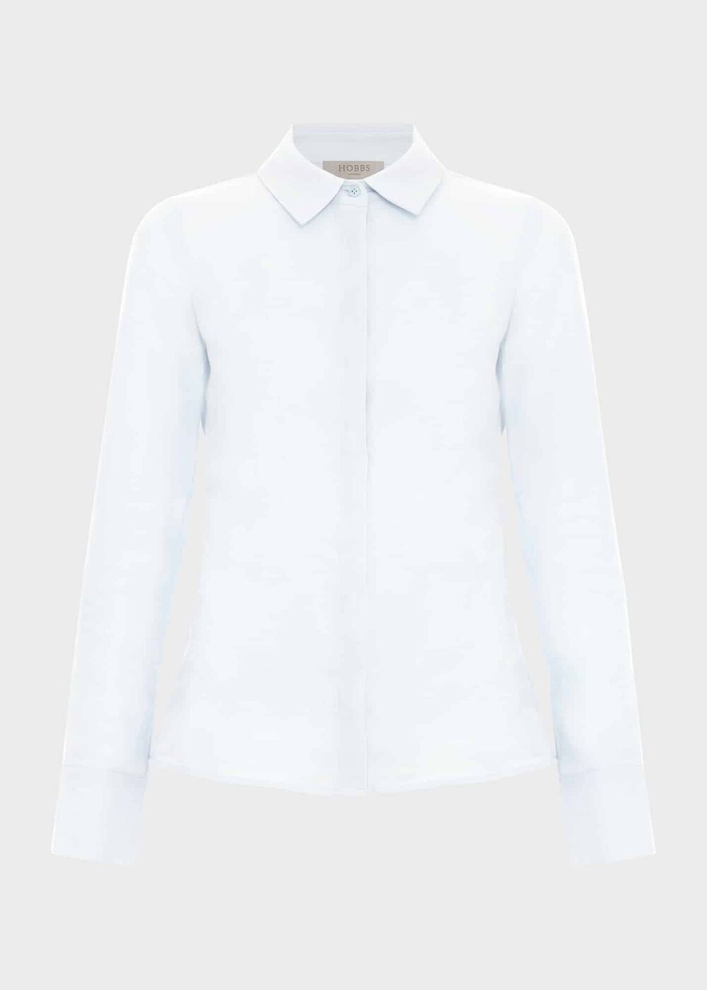 Victoria Linen Shirt, Pale Blue, hi-res