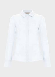 Victoria Linen Shirt, Pale Blue, hi-res