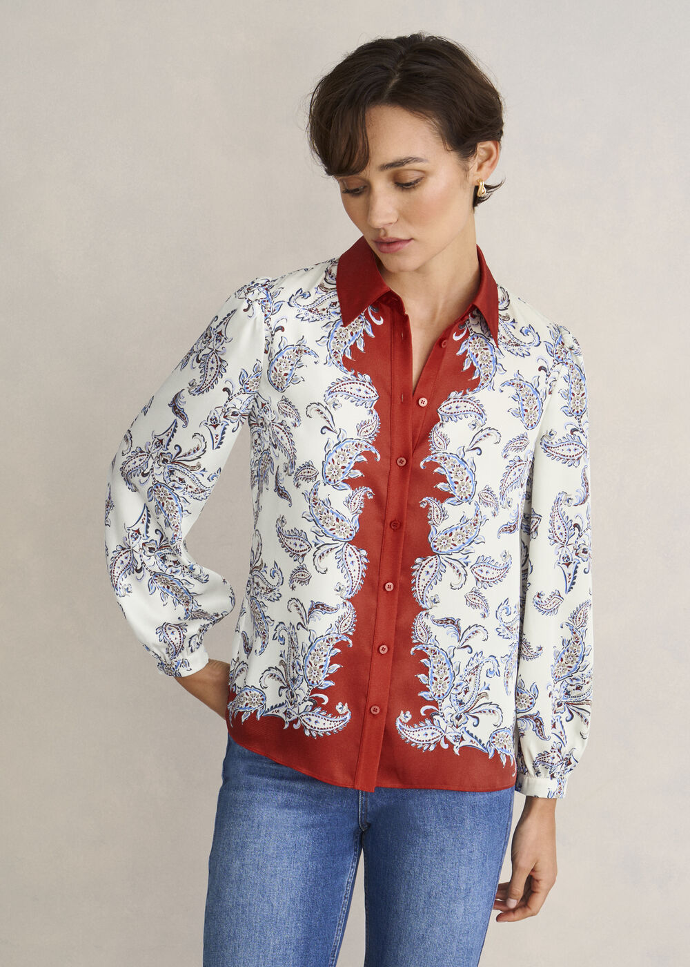 Mariella Shirt, Cream Multi, hi-res