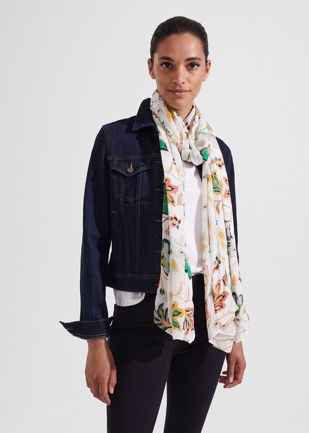 Darcy Scarf, Ivory, hi-res