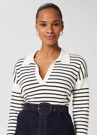 Abbie Suede Belt, Navy, hi-res