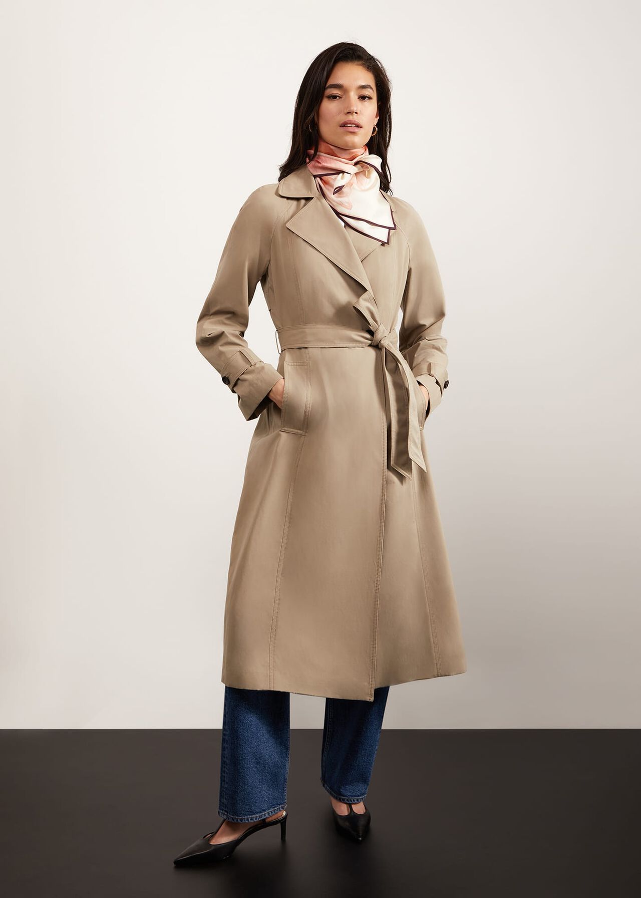 Westbury Trench With Cotton, Warm Camel, hi-res