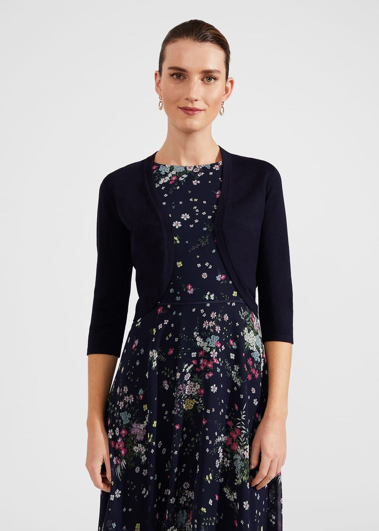 Carrie Bolero, Navy, hi-res