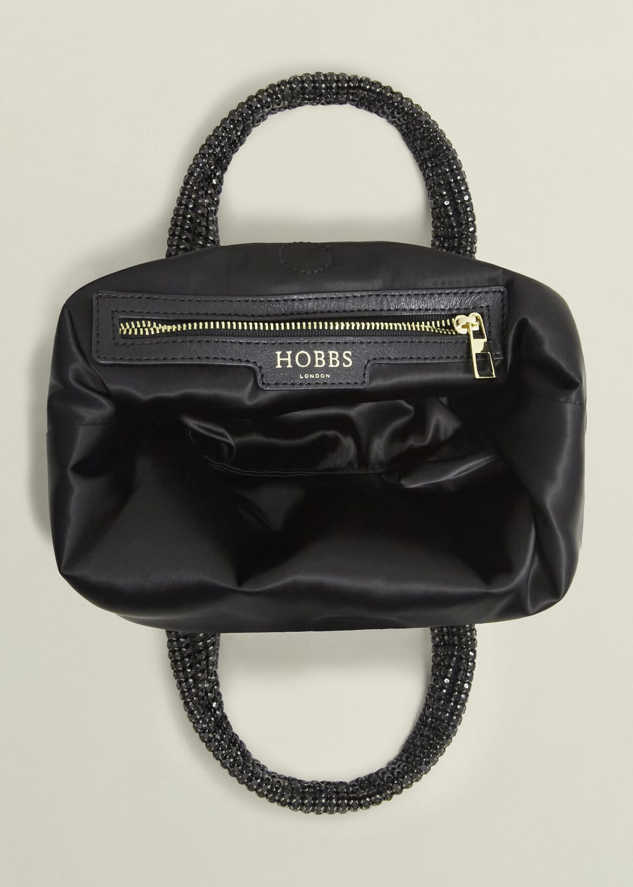 Kamala Jewelled Bag, Black, hi-res
