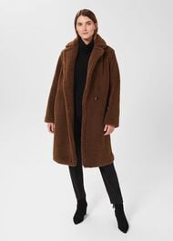 Clare Teddy Coat , Vicuna, hi-res