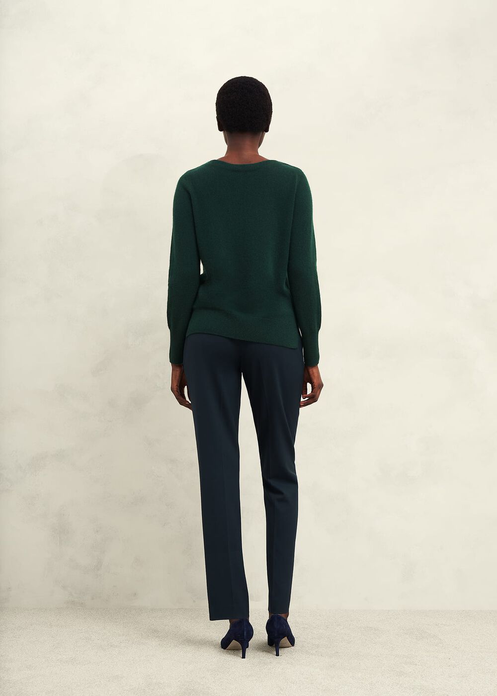 Larina Cashmere Jumper, Hawthorn Green, hi-res
