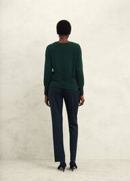 Larina Cashmere Jumper, Hawthorn Green, hi-res
